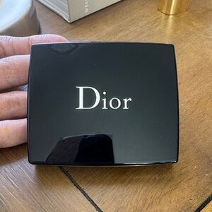 Dior Glossy Black Compact BLUSH with White Logo couture color 999- BRAND NEW